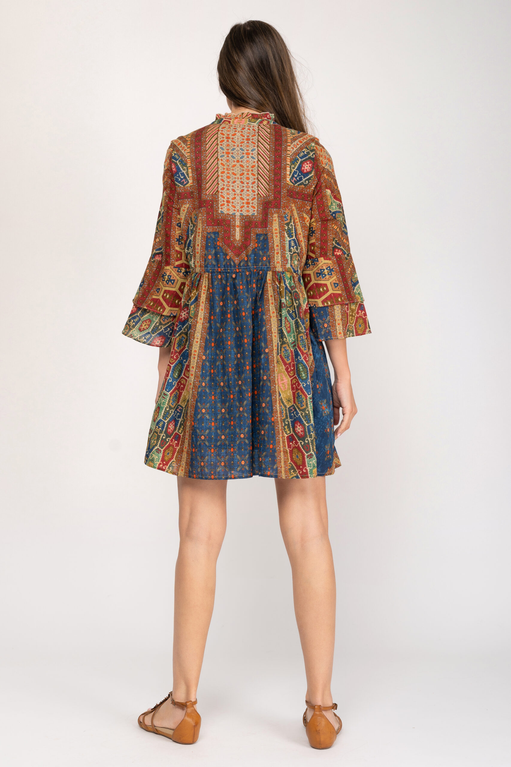 VESTIDO CON ESTAMPADO DE PATCHWORK - Imagen 3