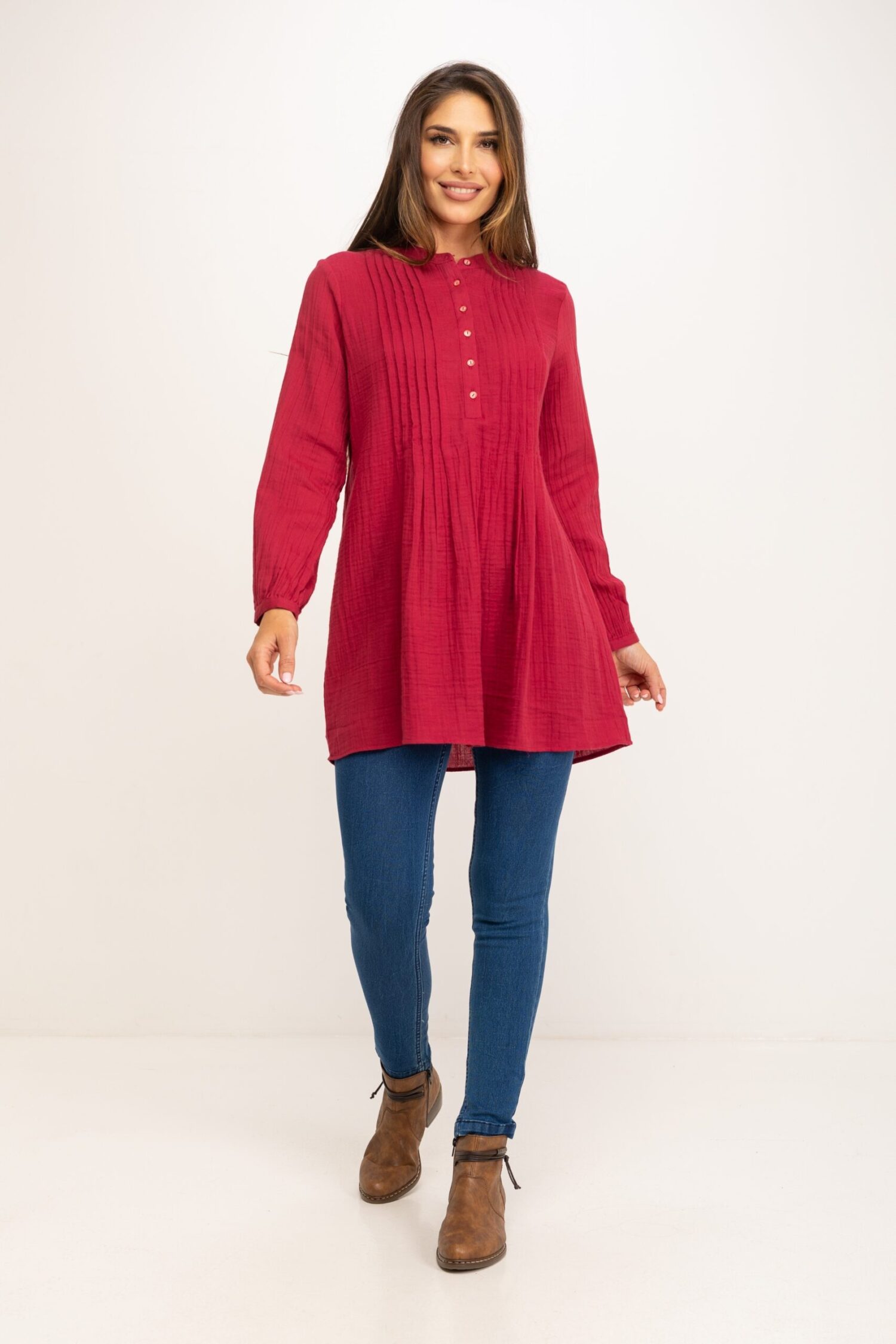 BLUSON CON PLIEGUES IC1108TU