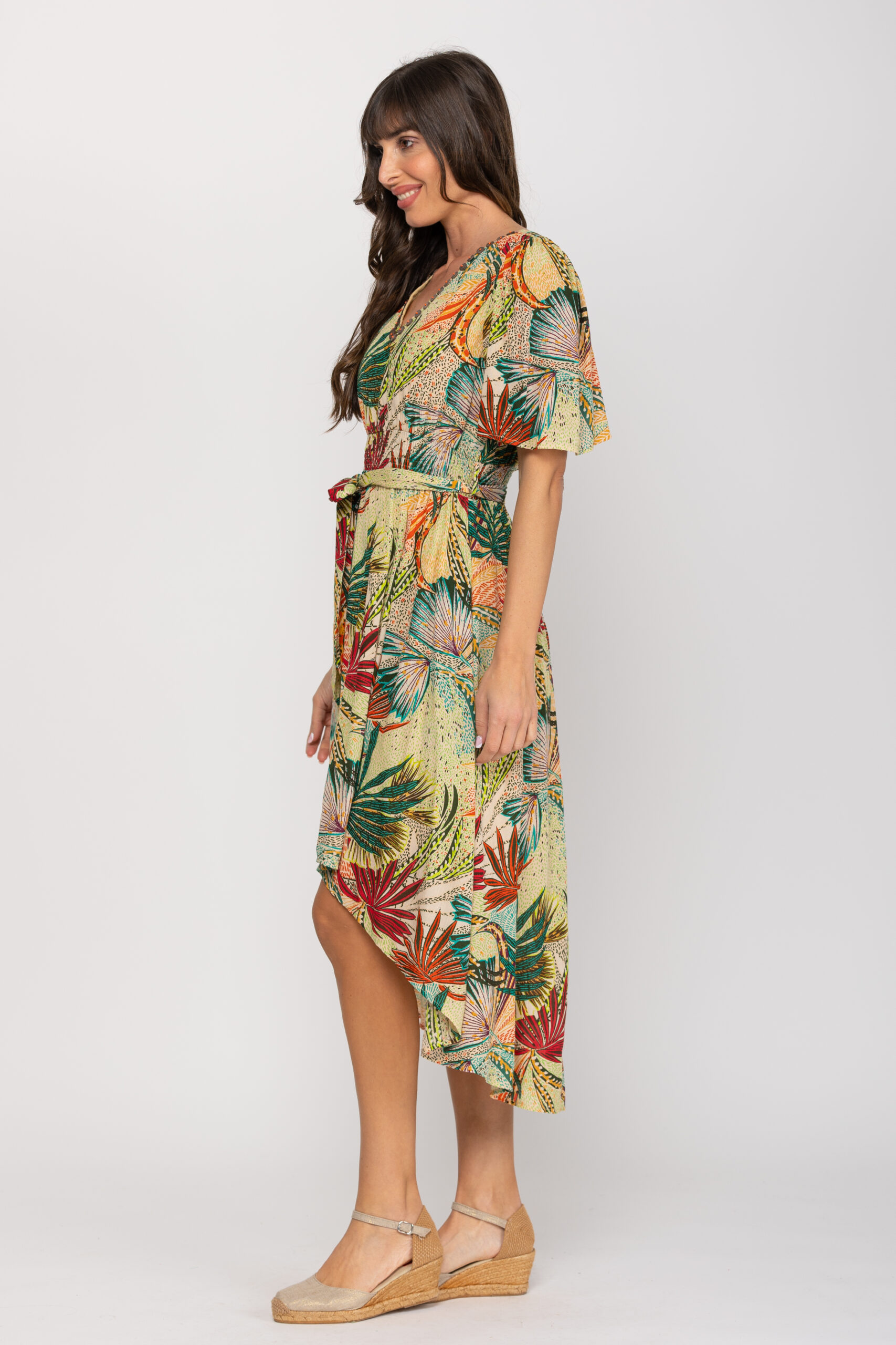 VESTIDO ESTAMPADO LARGO - Imagen 6