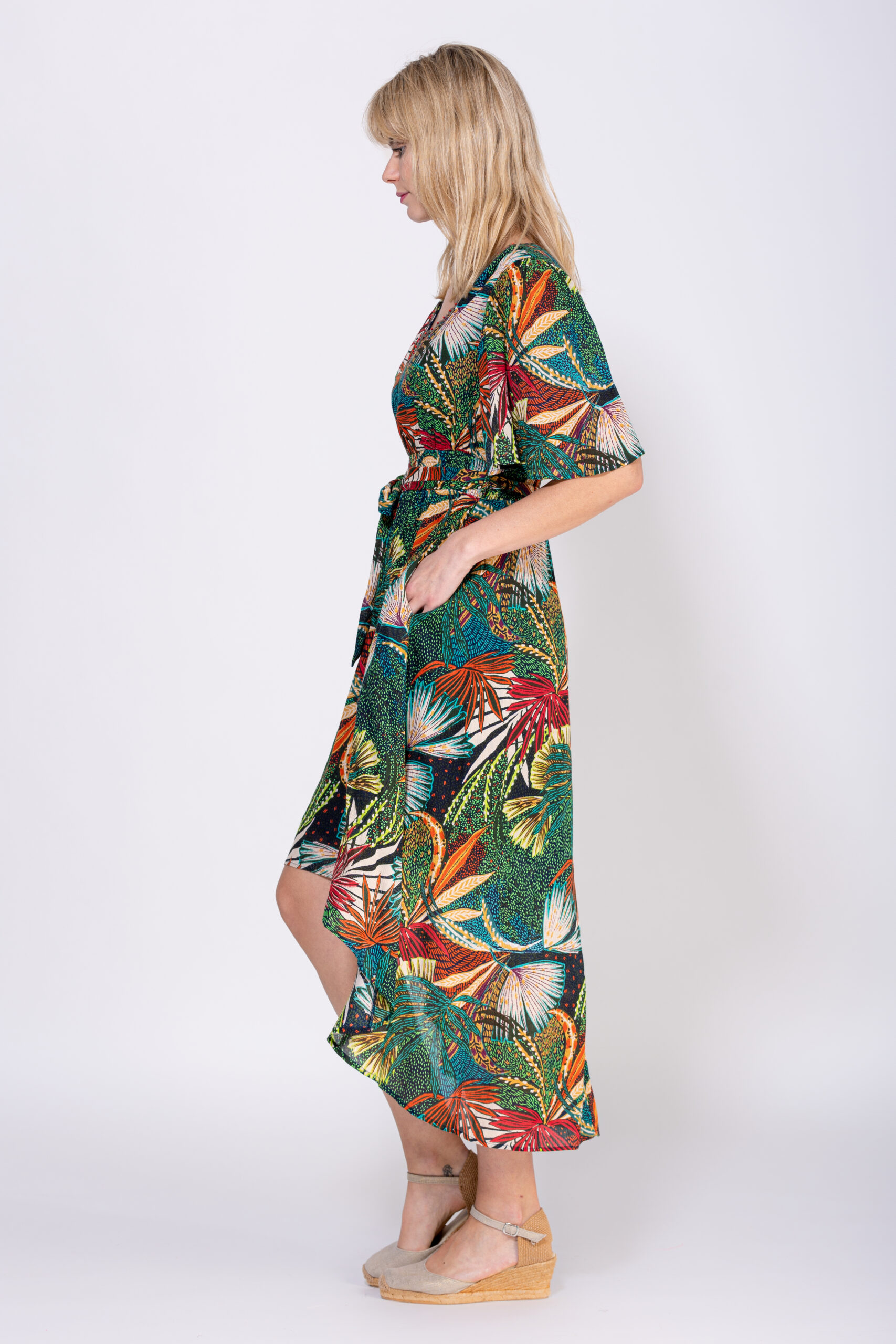 VESTIDO ESTAMPADO LARGO - Imagen 3